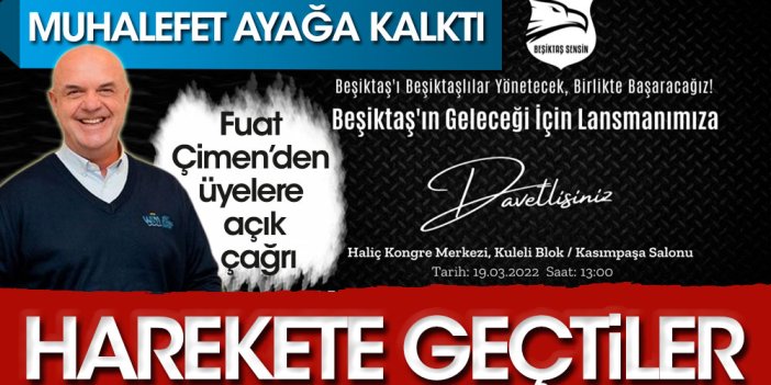 Flaş gelişme: Beşiktaş'ta muhalefet Çebi'ye karşı ayağa kalktı: Açık çağrı