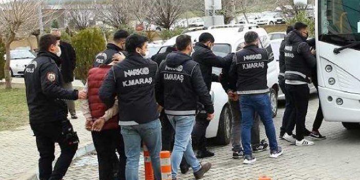 Kahramanmaraş'ta uyuşturucu operasyonu. 15 kişi tutuklandı