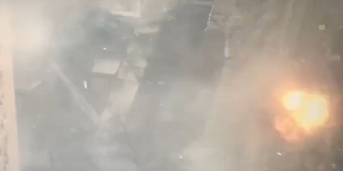 Rus tankı yürüyen sivili top atışıyla vurdu