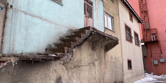 Erzurum’da bir garip olay: Merdiven bir gecede kayboldu