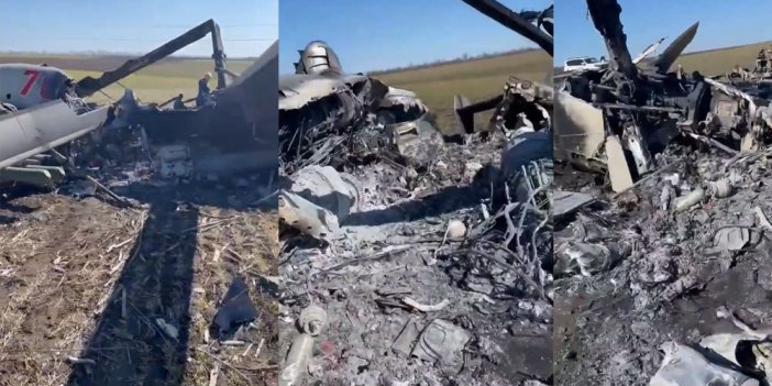 Ukrayna ordusu Rus helikopterini vurdu