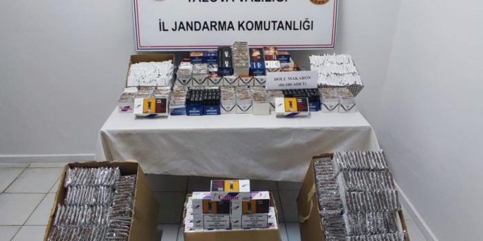 Yalova'da on binlerce kaçak makaron ele geçirildi