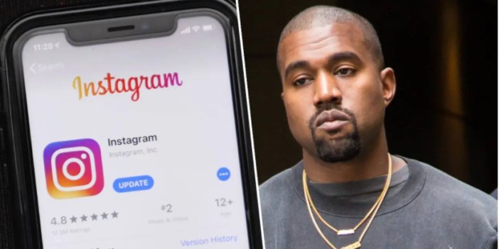 Instagram Kanye West’e rest çekti