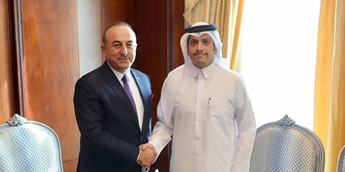 Bakan Çavuşoğlu, Katarlı mevkidaşı ile görüştü