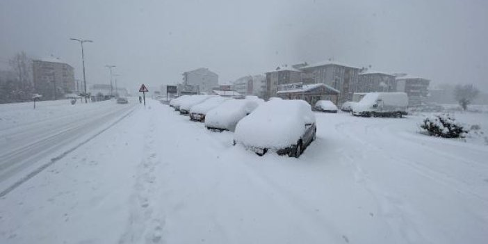 210 köy yolu kardan kapandı