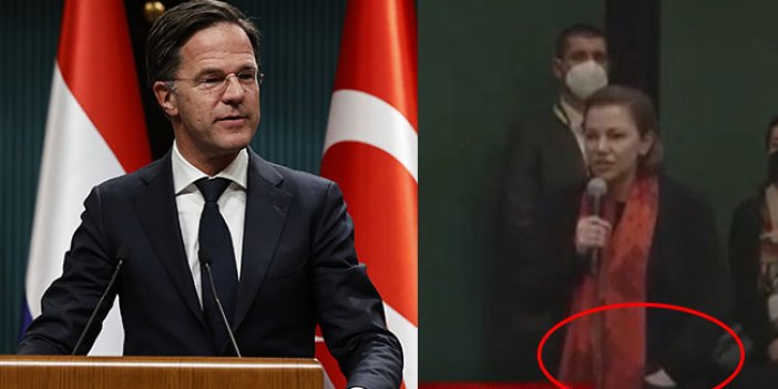 Erdoğan ile Rutte’nin basın toplantısında Hollandalı gazetecinin hareketi damga vurdu