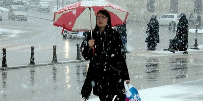 Meteoroloji'den kuvvetli sağanak ve kar yağışı uyarısı