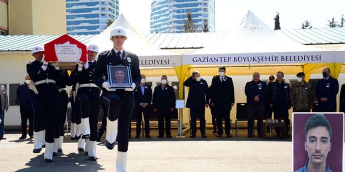 Kazada ikizlere hamile eşiyle yaşamını yitiren polis memuru için tören