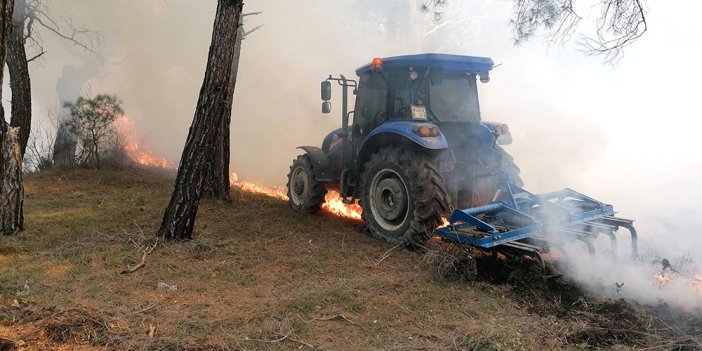 Soma’da çıkan orman yangını söndürüldü