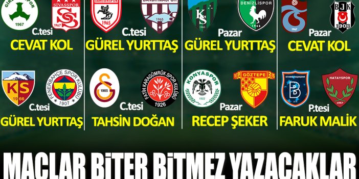 Süper Lig'de 31. hafta, 1.Lig'de 30.hafta heyecanı Yeniçağ'da yaşanacak! İşte haftanın programı