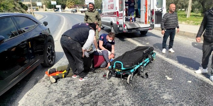 Aydın'da trafik kazası: 1 polis memuru ağır yaralandı