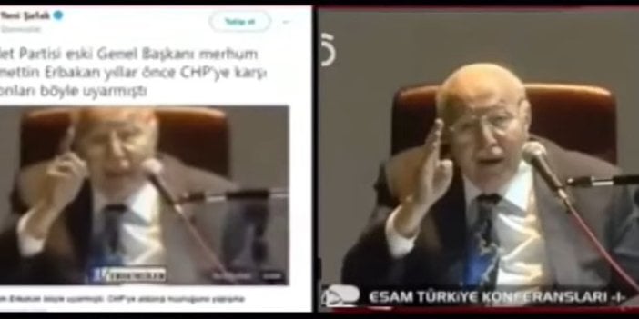 Yeni Şafak Necmettin Erbakan'ın sözlerini montajlayıp yayınladı. İşte o sözlerin montajsız hali