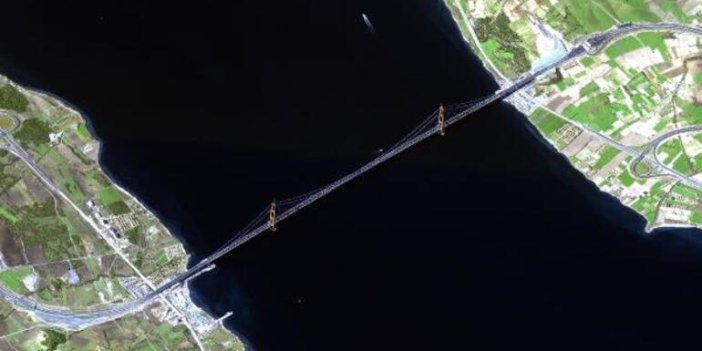 Göktürk 1 Çanakkale köprüsünün fotoğrafını çekti