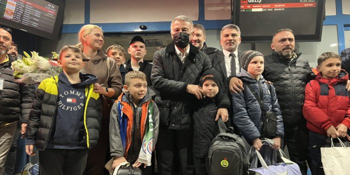 Ukraynalı savaş mağduru sporcular Trabzon'a geldi