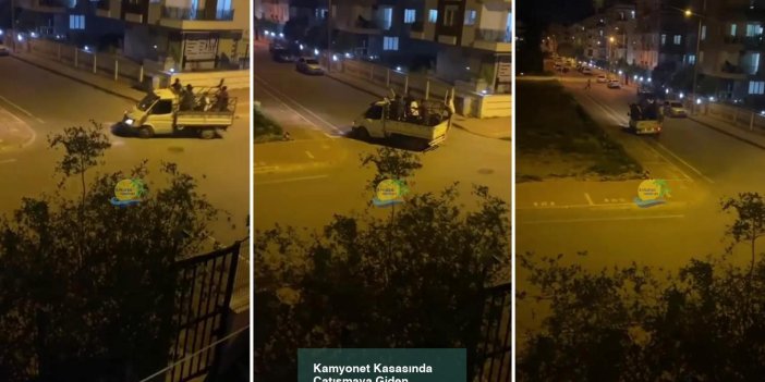 Antalya'da silahlı Suriyeliler kamyonet kasasında baskına gitti