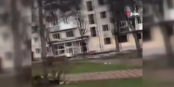 Rus ordusundan temizlenen Borodyanka'da büyük yıkım gözler önüne serildi