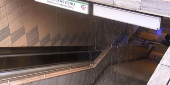 Şişli'de boru patladı. Metro istasyonu kapatıldı
