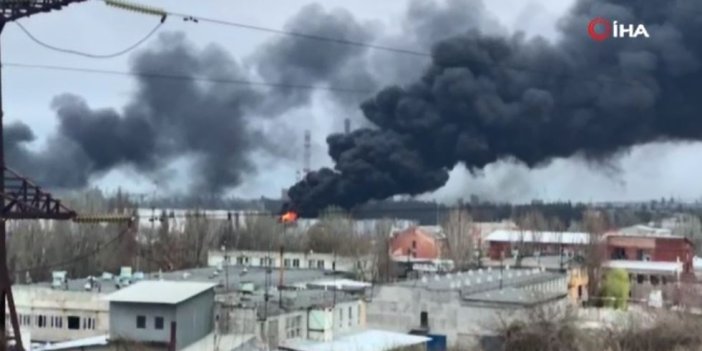 Rus ordusu, Odessa'da akaryakıt istasyonu vurdu
