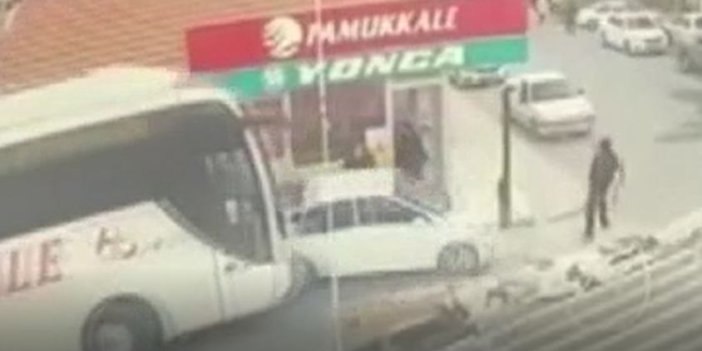 Kırklareli’nde yolcu otobüs şoförü dar sokakta dehşet saçtı