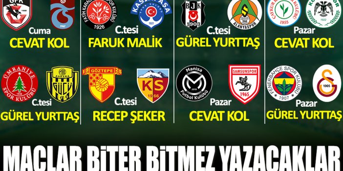 Süper Lig'de 32. hafta heyecanı Yeniçağ'da yaşanacak! İşte haftanın programı