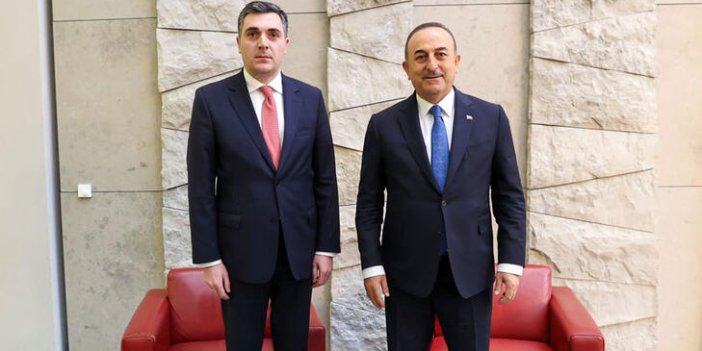 Bakan Çavuşoğlu, Gürcistan Dışişleri Bakanı ile görüştü
