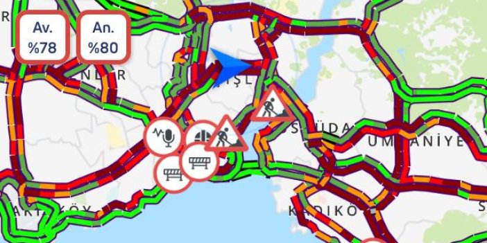 İstanbul'da rekor trafik yoğunluğu. Bu gidişle millet iftarı evde açacak