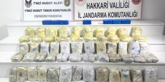 Hakkari'de 127 kilo uyuşturucu ele geçirildi