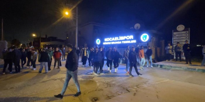 Kocaelispor taraftarları tesis bastı futbolculara öfke kustu! Tam 300 kişi haykırdı