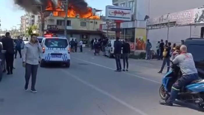 Hatay'da korkutan yangın (13 Nisan 2022)