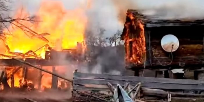 Sinop'ta 1 ev ve 1 ambar yanarak tamamen kül oldu