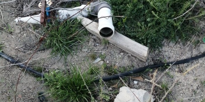Malatya'da kayısı bahçelerindeki su pompalarını çaldılar