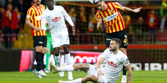 Çaykur Rizespor, Kayseri'de galibiyeti kaçırdı