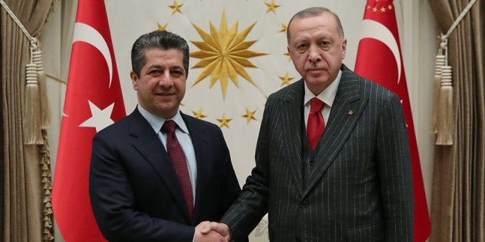 Cumhurbaşkanı Erdoğan, Mesrur Barzani'yi kabul etti
