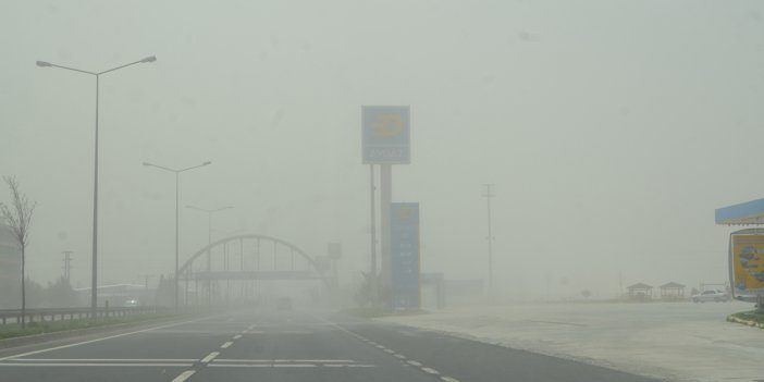 Aksaray - Adana kara yolunda ulaşıma 'kum fırtınası' engeli