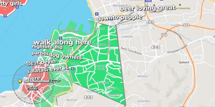 Şehirlere ve konumlara yorum yapabileceğiniz eğlenceli harita