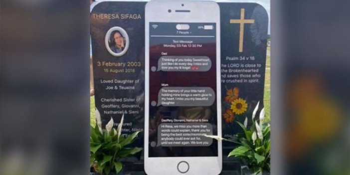 Ölen kızları için Iphone'dan mezar yaptılar. 20 milyon izlendi