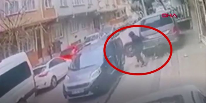 İstanbul’daki stepne hırsızları kameraya yakalandı