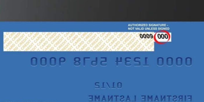 Kredi kartlarının üzerindeki "CVV ve İmza" nedir?