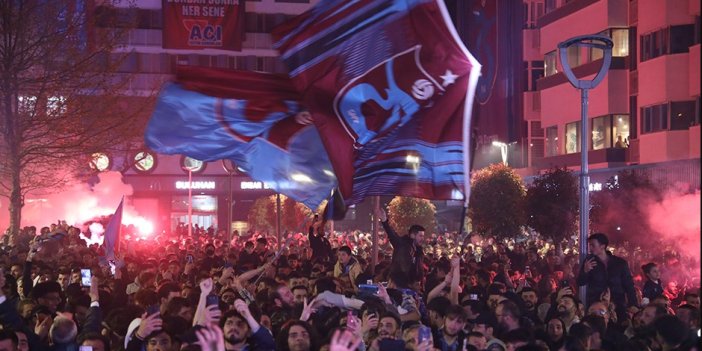 Trabzonsporlular şampiyonluk kutlamalarına başladı