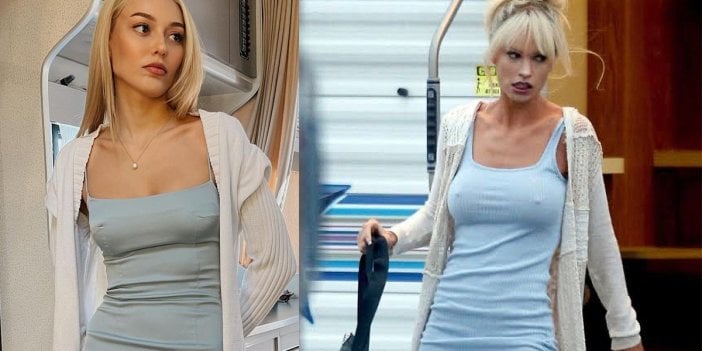 Dilan Çiçek Deniz'in Pamela Anderson pozu olay oldu! "Sarışın olmak harika"