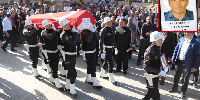 Kalp krizinden ölen polis memuru, Tokat'ta toprağa verildi
