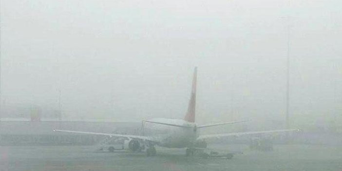 Trabzon'da uçak seferlerine sis engeli