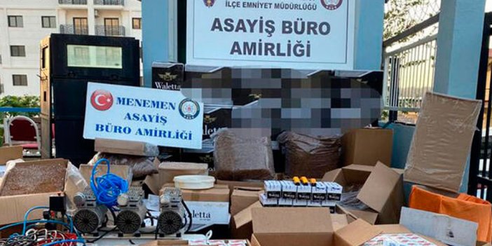 İzmir'de 'kaçak tütün' operasyonu