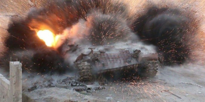 Rus tankları kağıttan kaplan çıktı