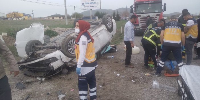 Nevşehir’de otomobil takla attı: 3 kişi yaralandı