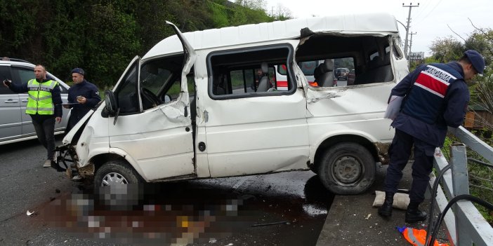 Trabzon'da feci kaza: 2’si çocuk 5 yaralı