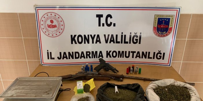 Konya'da uyuşturucu operasyonu. 2 kilogram esrar ele geçirildi
