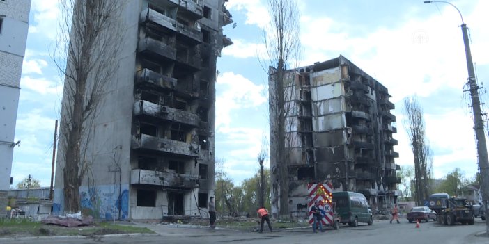 Ukrayna'da savaşın ağır yaralı kenti: Borodyanka. Bir şehir böyle yerle bir oldu