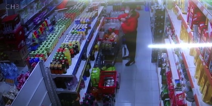 Küçükçekmece'de markette hırsızlık yapan şahısları market sahibi yakaladı