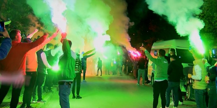 Bursaspor'a coşkulu karşılama